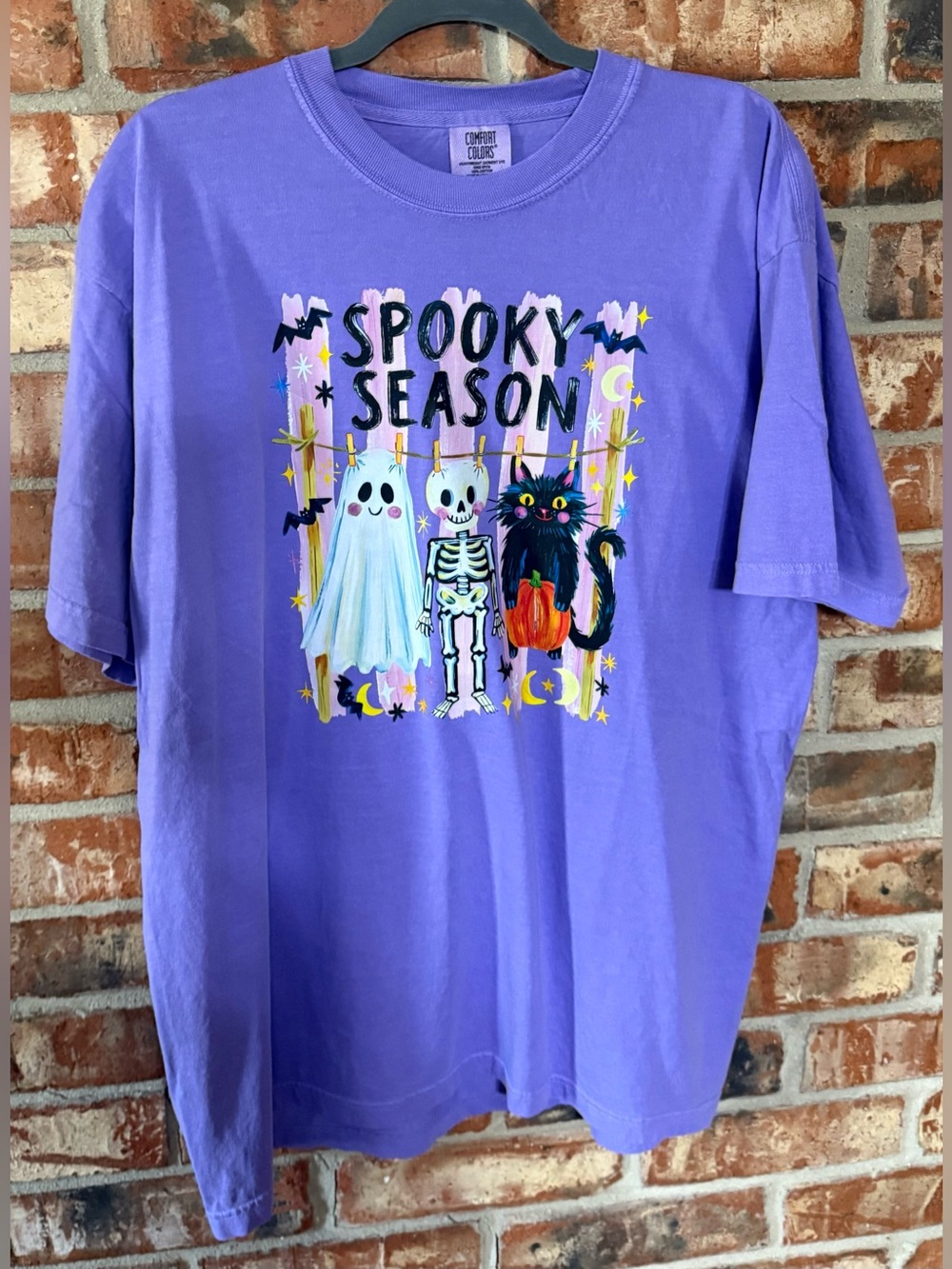 Comfort Colors Violet 'Spooky Season' Graphic Tee